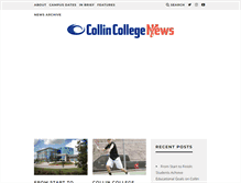 Tablet Screenshot of collincollegenews.com